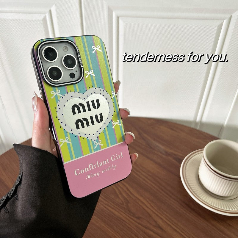 Miu Pink & Green iPhone Case - Iphonecasehouse