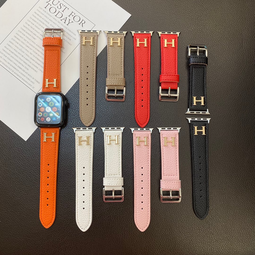 Genuine Pattern Leather Apple Watch Strap - Iphonecasehouse