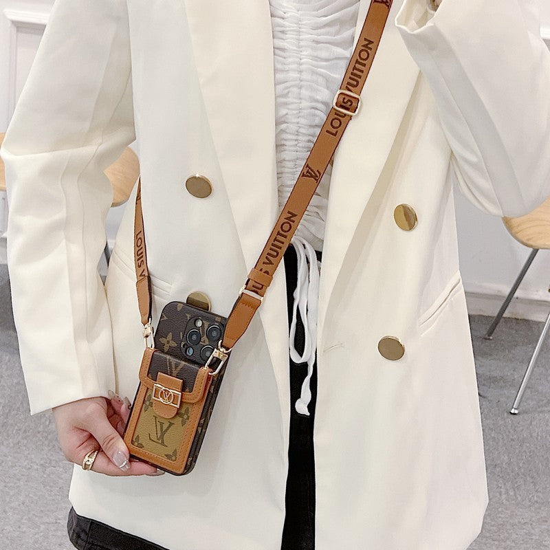 Lou Card Holder Crossbody iPhone Case - Iphonecasehouse
