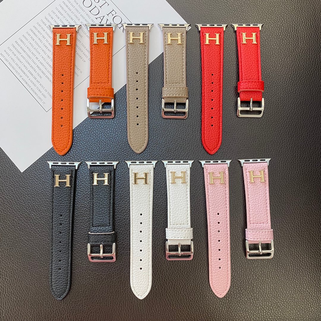 Genuine Pattern Leather Apple Watch Strap - Iphonecasehouse