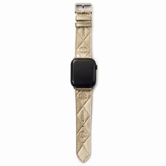 GLOSSY LEATHER APPLE WATCH BAND - Iphonecasehouse