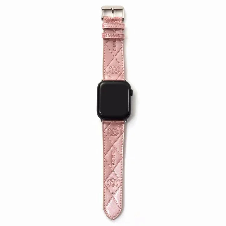 GLOSSY LEATHER APPLE WATCH BAND - Iphonecasehouse