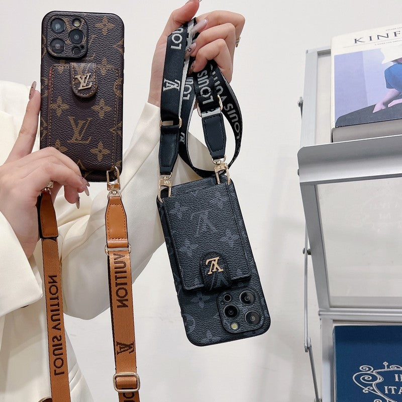Lou Card Bag Crossbody Color Chain iPhone Case - Iphonecasehouse