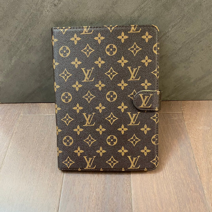 Elegant Monogram Canvas Flip Cover Apple iPad Protective Leather Case - Iphonecasehouse