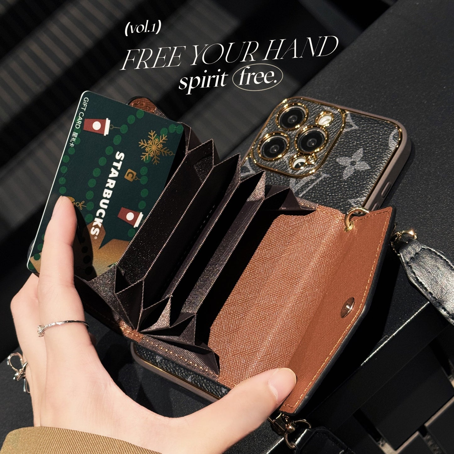 New Premium leather wallet iPhone case