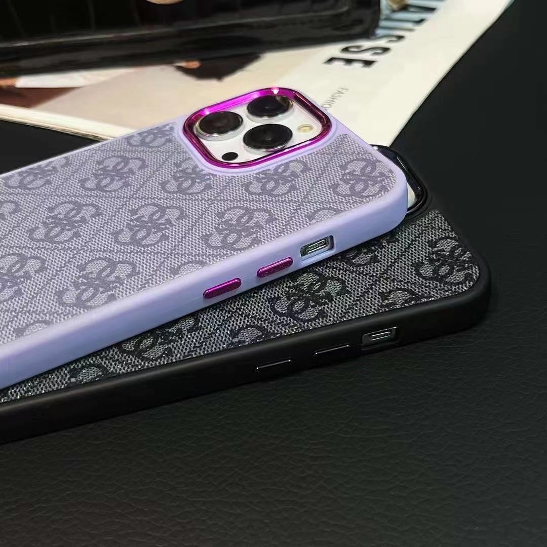 Purple Guess iPhone Case-MD231025 - Iphonecasehouse