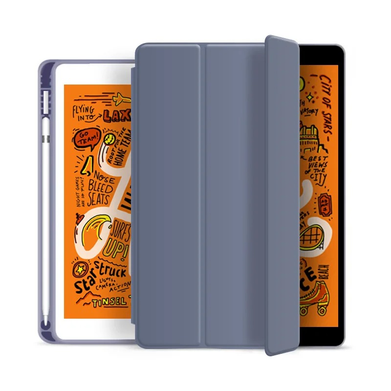 LEATHER FRESH SUMMER THEME PATTERN APPLE IPAD CASE WITH PENCIL HOLDER - Iphonecasehouse