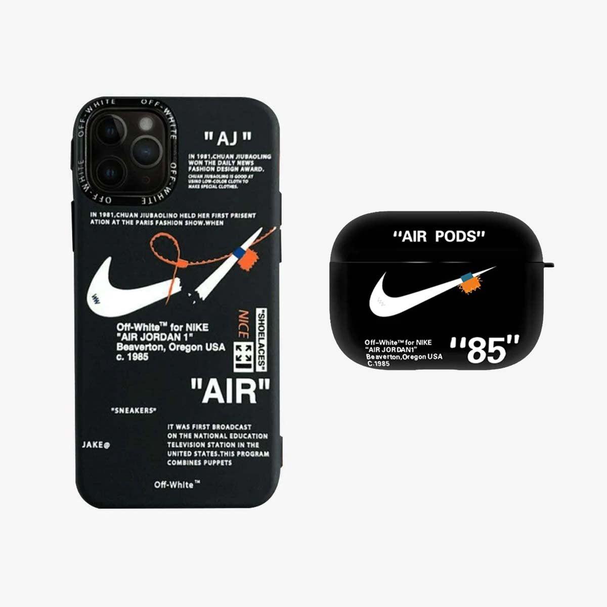 SALE | Nike x Off White Phone & AirPods Case | 2-Pack - Iphonecasehouse