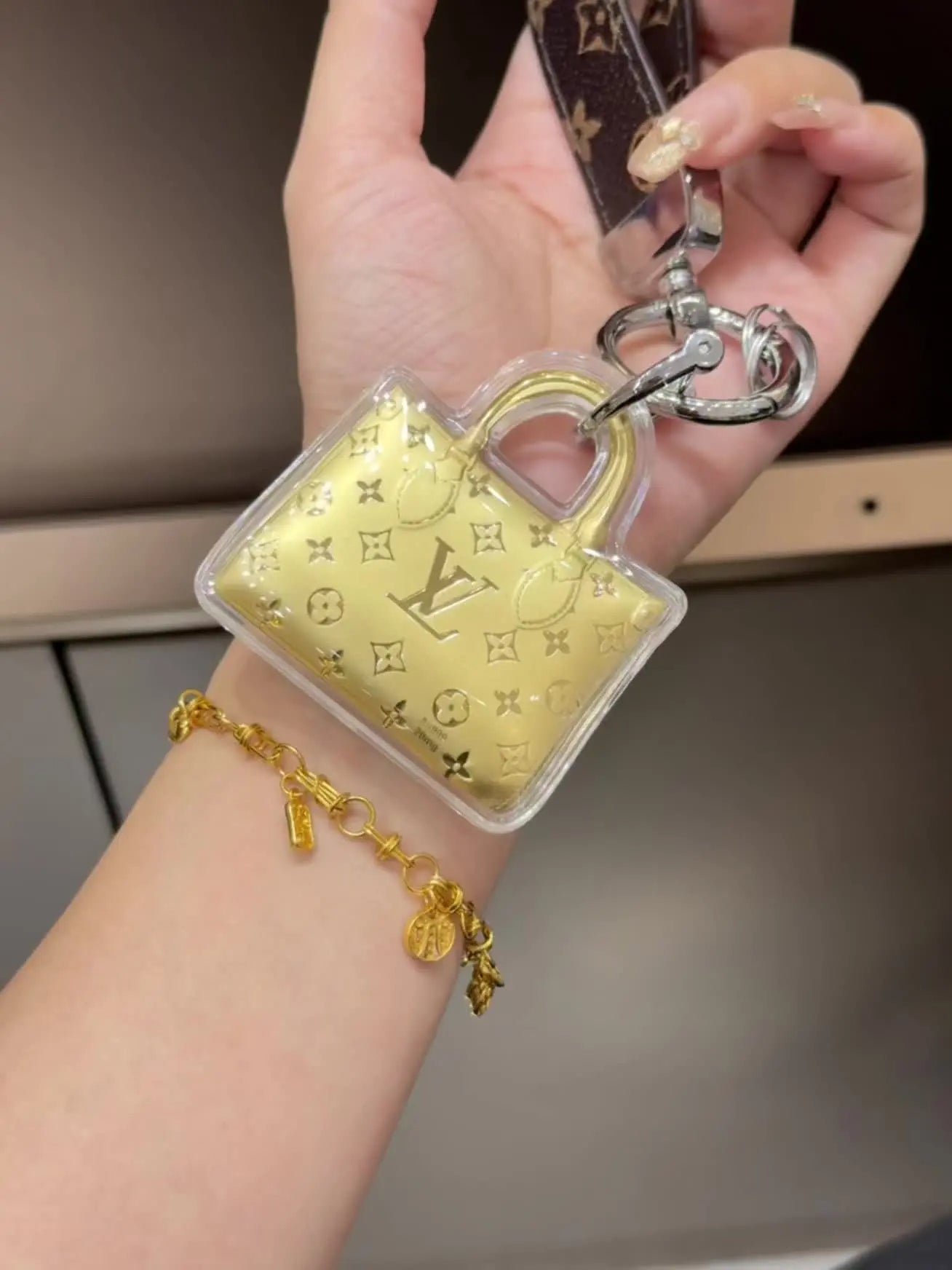 Keychain Gold Mini Bag - Iphonecasehouse