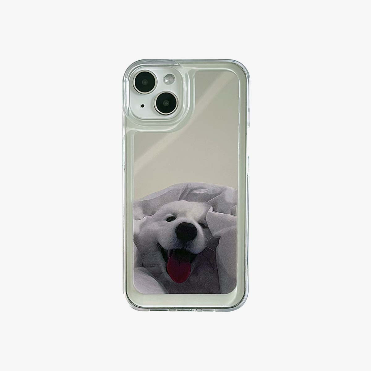 Mirror iPhone Case | Couple Dogs Samoyed (Buy 2 and get 50% off one) - Iphonecasehouse