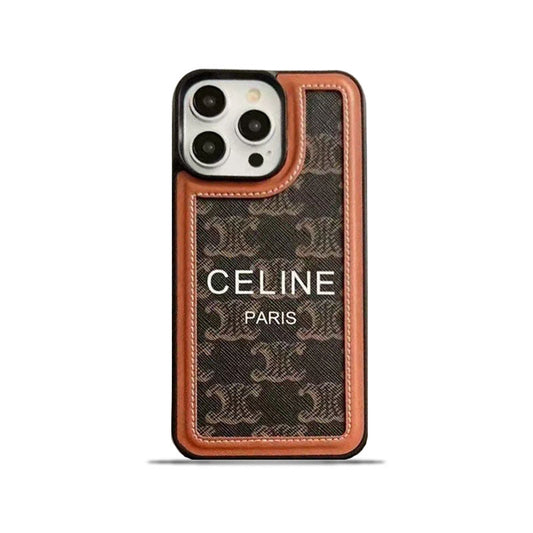 Black Celine iPhone Case With Strap-SZ231124 - Iphonecasehouse