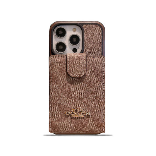 Coach iPhone Case With Wallet -LBK241416 - Iphonecasehouse