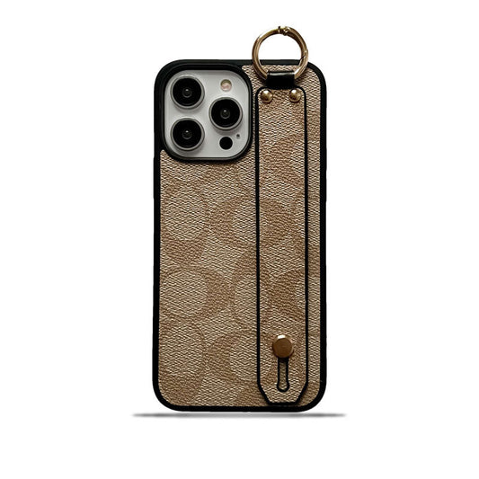 Coach iPhone Case With Holder Coffee-SW240330 - Iphonecasehouse