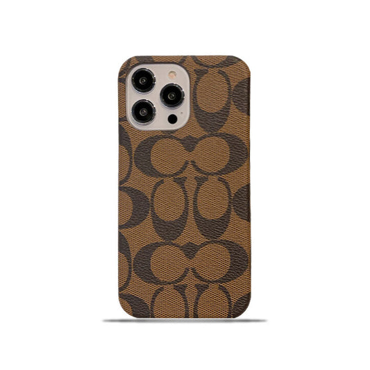 Classic Coach iPhone Case Brown -JDK241426 - Iphonecasehouse