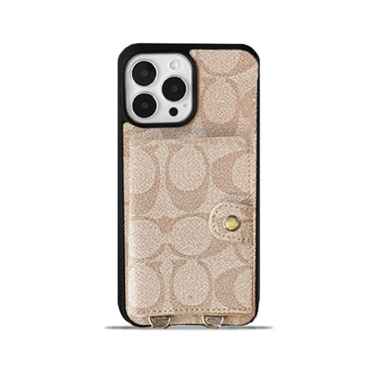 Coach iPhone Case With Wallet And Strap White -SZK240402 - Iphonecasehouse