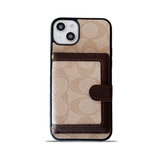 Coach iPhone Case With Wallet And Crossbody Strap White -XK240402 - Iphonecasehouse