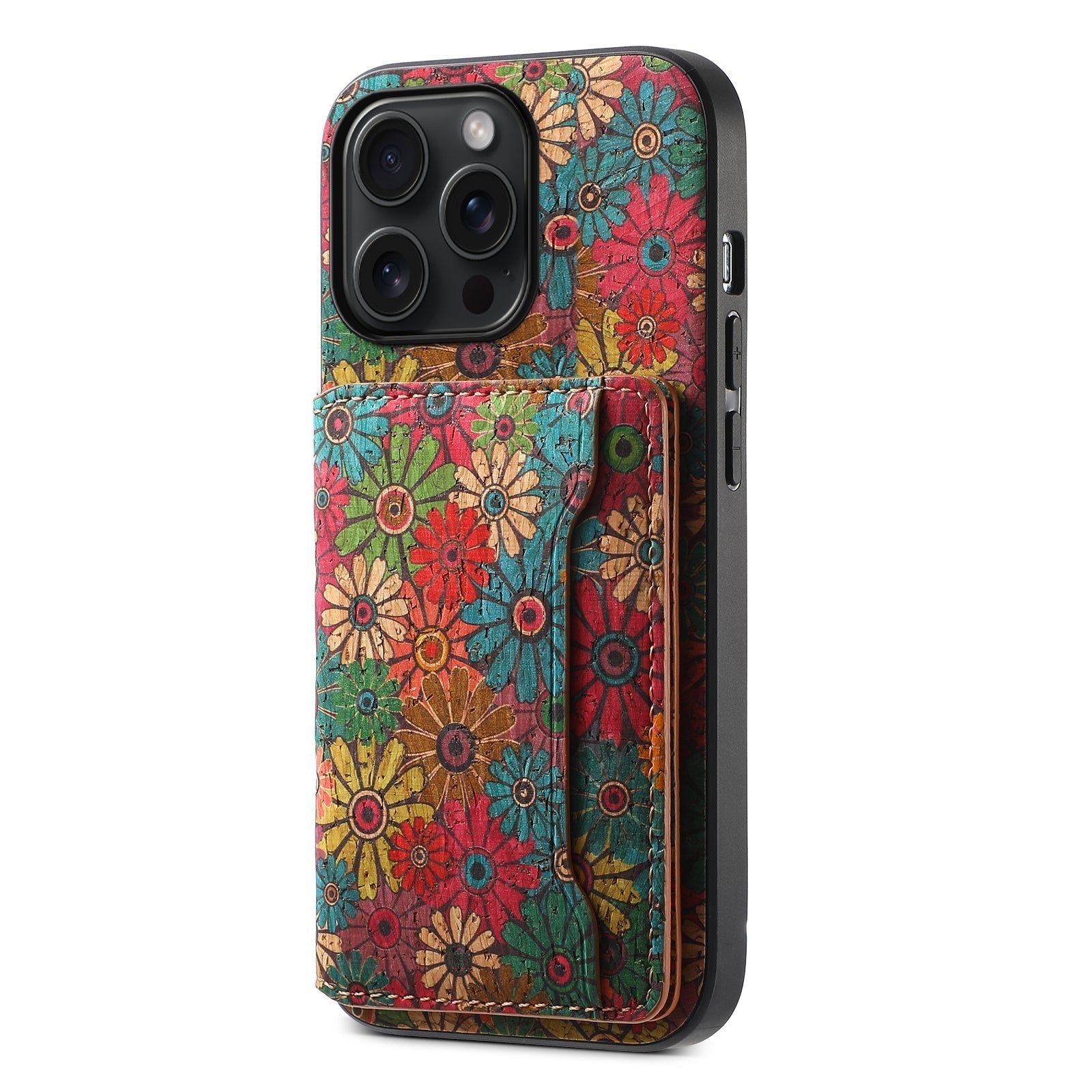 Vintage Floral seasons Leather Wallet Case – Boho Chic Protection for iPhone Case - Iphonecasehouse