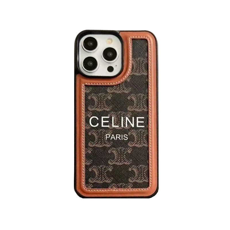 Black Celine iPhone Case With Strap-SZ231124 - Iphonecasehouse