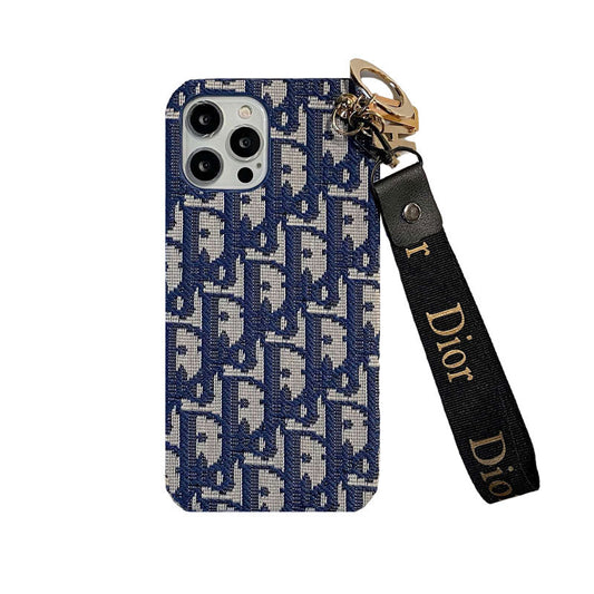 CD iPhone Case With Strap Black-GS240315 - Iphonecasehouse