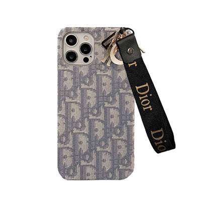 CD iPhone Case With Strap Black-GS240315 - Iphonecasehouse