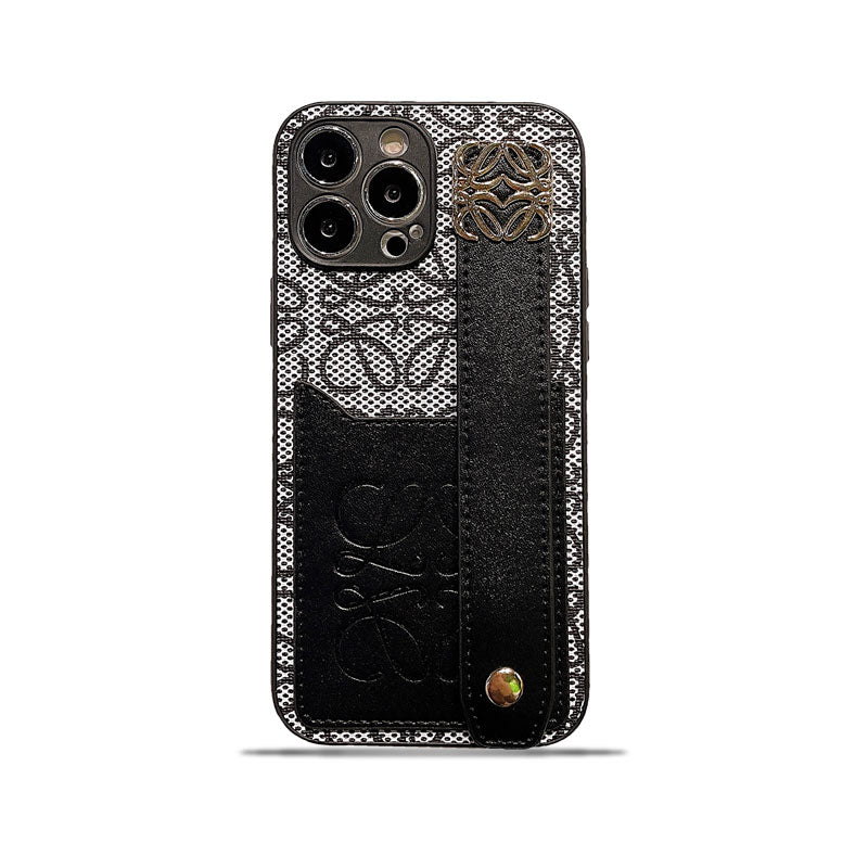 Leather Loewe iPhone Case Black-HDK231201 - Iphonecasehouse