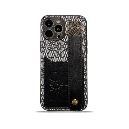 Leather Loewe iPhone Case Black-HDK231201 - Iphonecasehouse