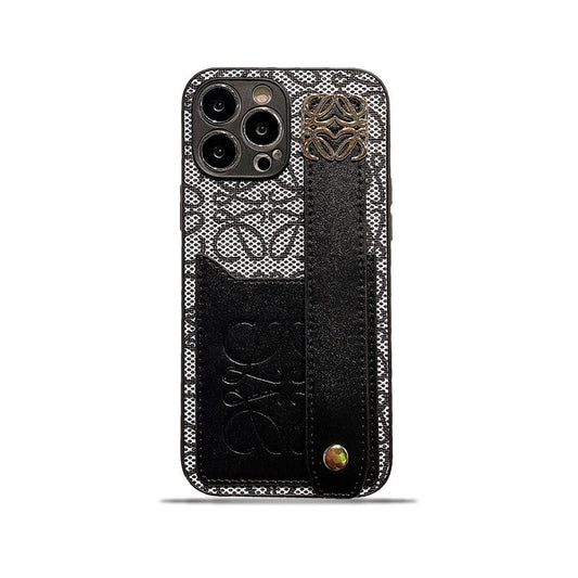 Leather Loewe iPhone Case Black-HDK231201 - Iphonecasehouse