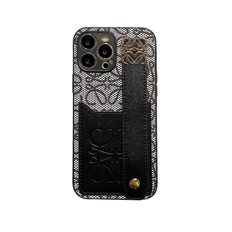 Leather Loewe iPhone Case Black-HDK231201 - Iphonecasehouse
