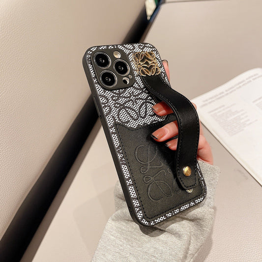 Leather Loewe iPhone Case Black-HDK231201 - Iphonecasehouse