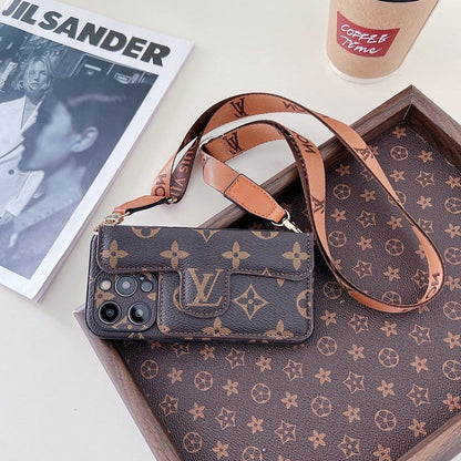 Lou Side Card Holder Crossbody iPhone Case - Iphonecasehouse