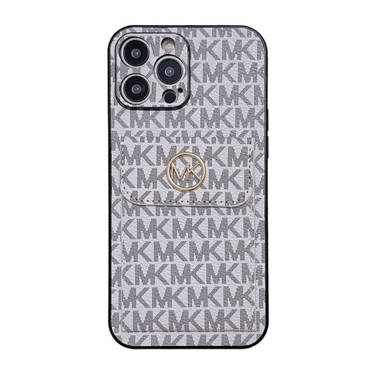 MK Card Bag Gold iPhone Case - Iphonecasehouse