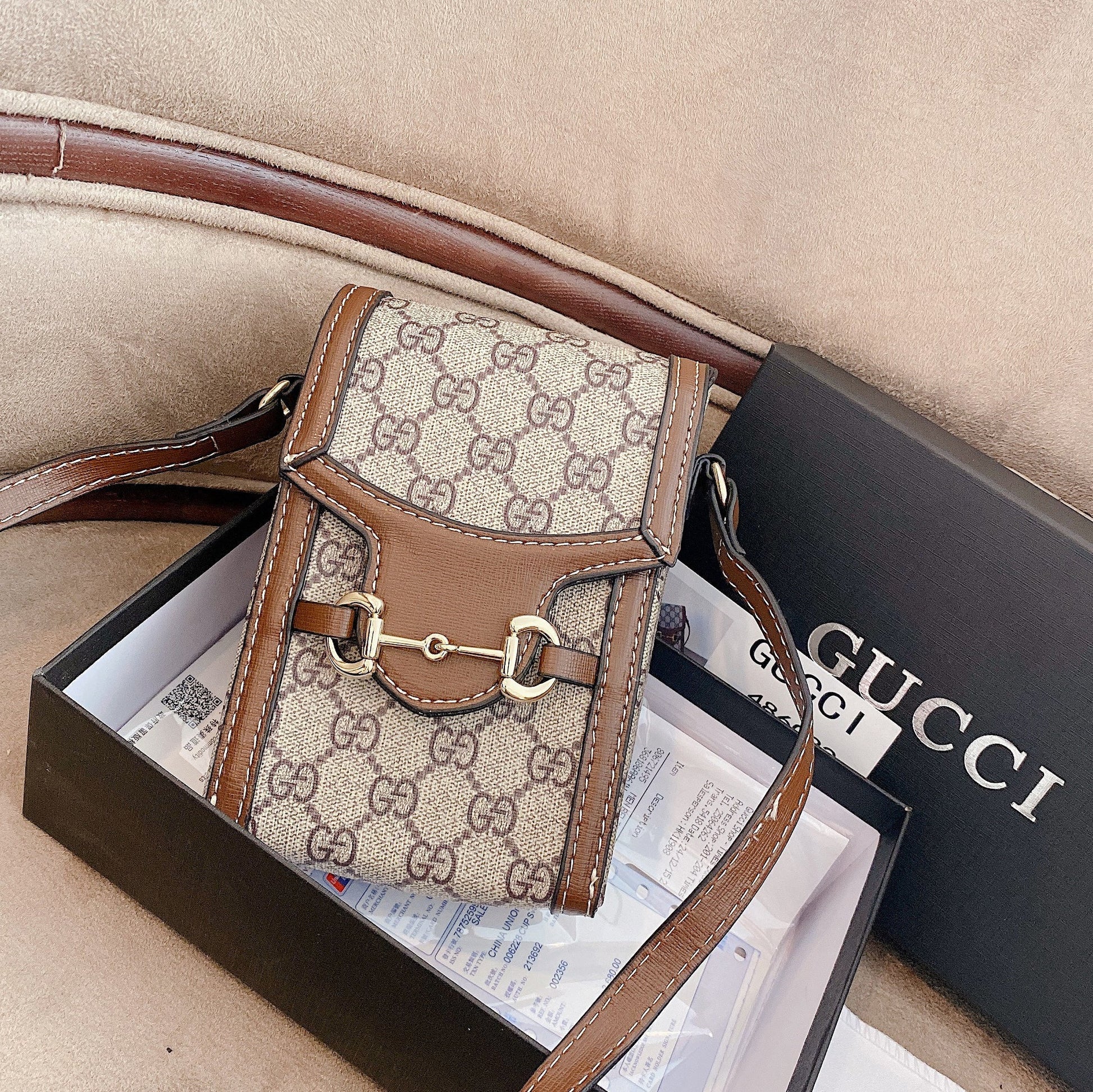GG Crossbody Leather Bag - Iphonecasehouse