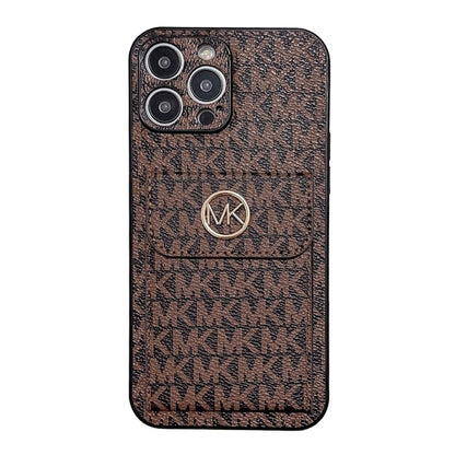 MK Card Bag Gold iPhone Case - Iphonecasehouse