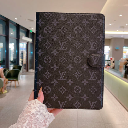 Elegant Monogram Canvas Flip Cover Apple iPad Protective Leather Case - Iphonecasehouse