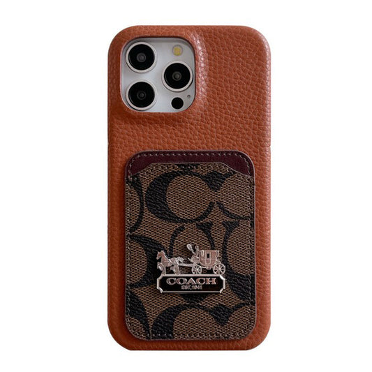 Coa Card Bag Leather iPhone Case - Iphonecasehouse