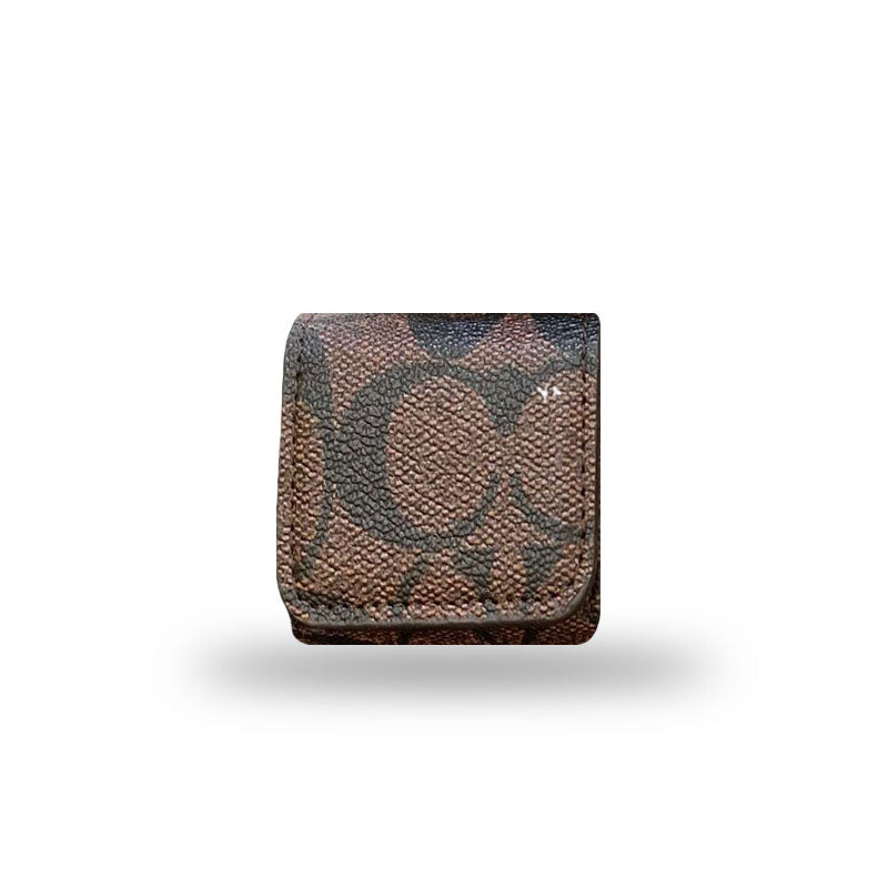 Luxury Coach AirPods Cases Dark brown-YH240425 - Iphonecasehouse