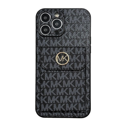 MK Card Bag Gold iPhone Case - Iphonecasehouse