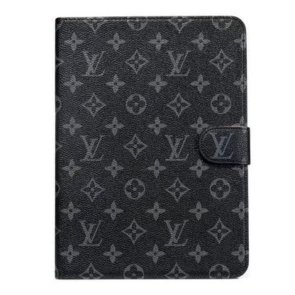 Elegant Monogram Canvas Flip Cover Apple iPad Protective Leather Case - Iphonecasehouse