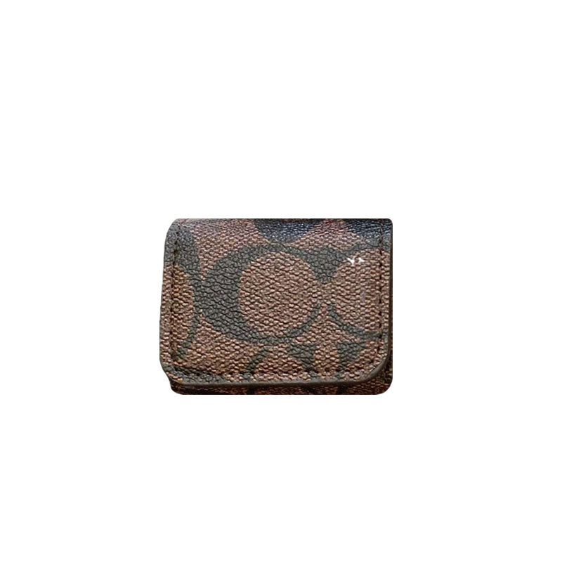 Luxury Coach AirPods Cases Dark brown-YH240425 - Iphonecasehouse
