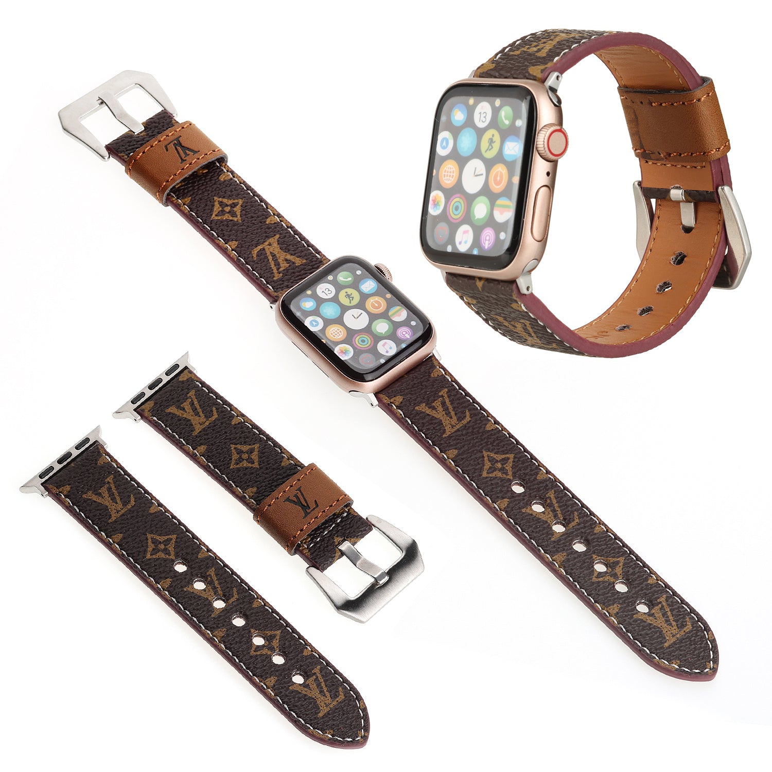 LEATHER CANVAS LUXURY APPLE WATCH BANDS - Iphonecasehouse