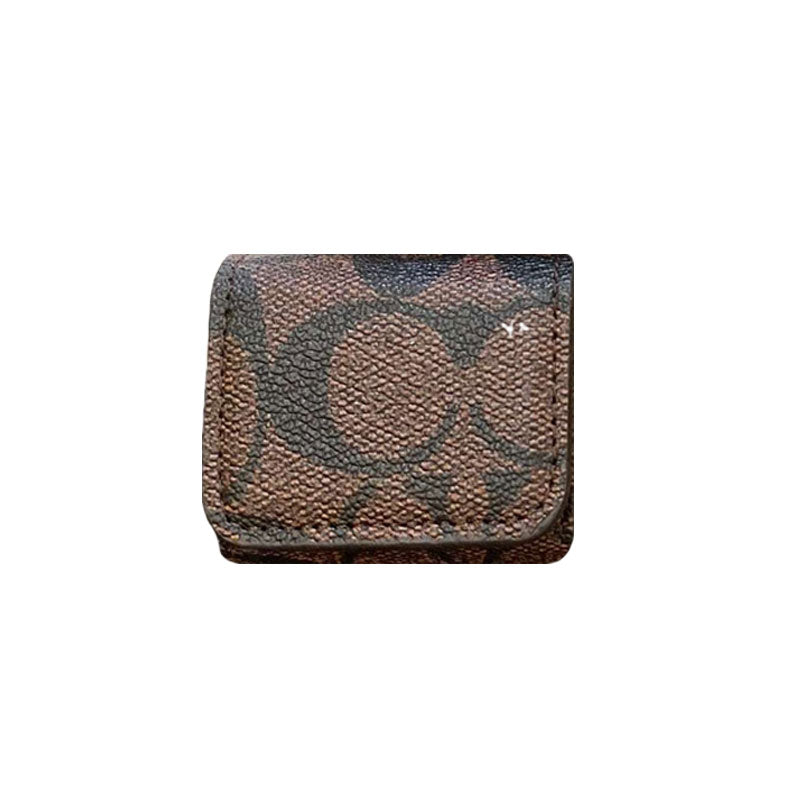 Luxury Coach AirPods Cases Dark brown-YH240425 - Iphonecasehouse