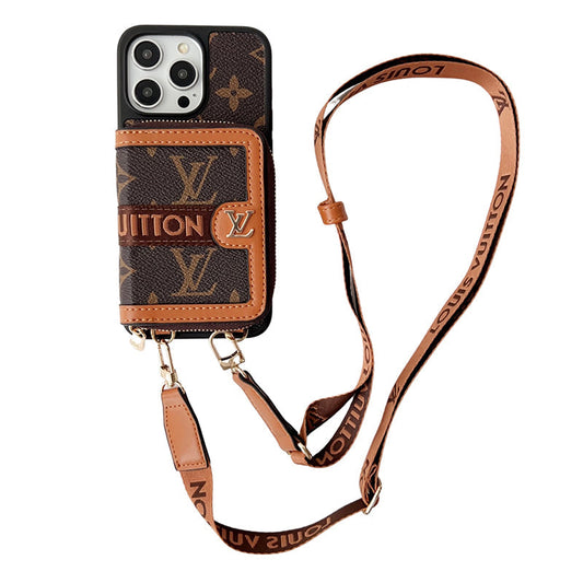 Lou GG Card Holder Chain iPhone Case - Iphonecasehouse