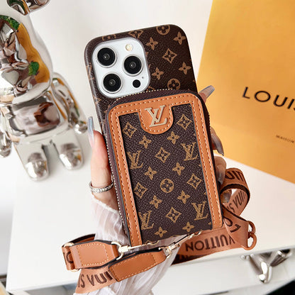 Lou GG Card Holder Chain iPhone Case - Iphonecasehouse
