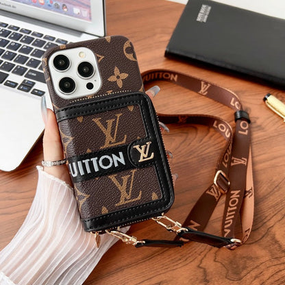Lou GG Card Holder Chain iPhone Case - Iphonecasehouse