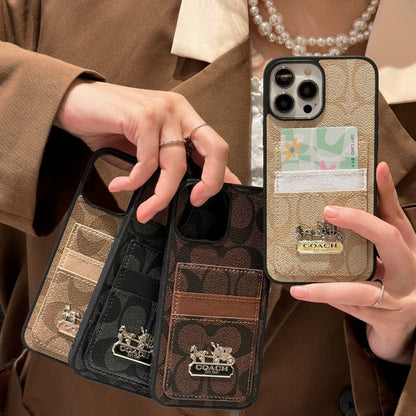Coa Card Bag Leather iPhone Case - Iphonecasehouse