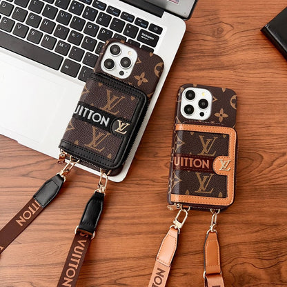 Lou GG Card Holder Chain iPhone Case - Iphonecasehouse