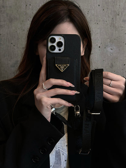 Pra Crossbody Leather iPhone Case - Iphonecasehouse