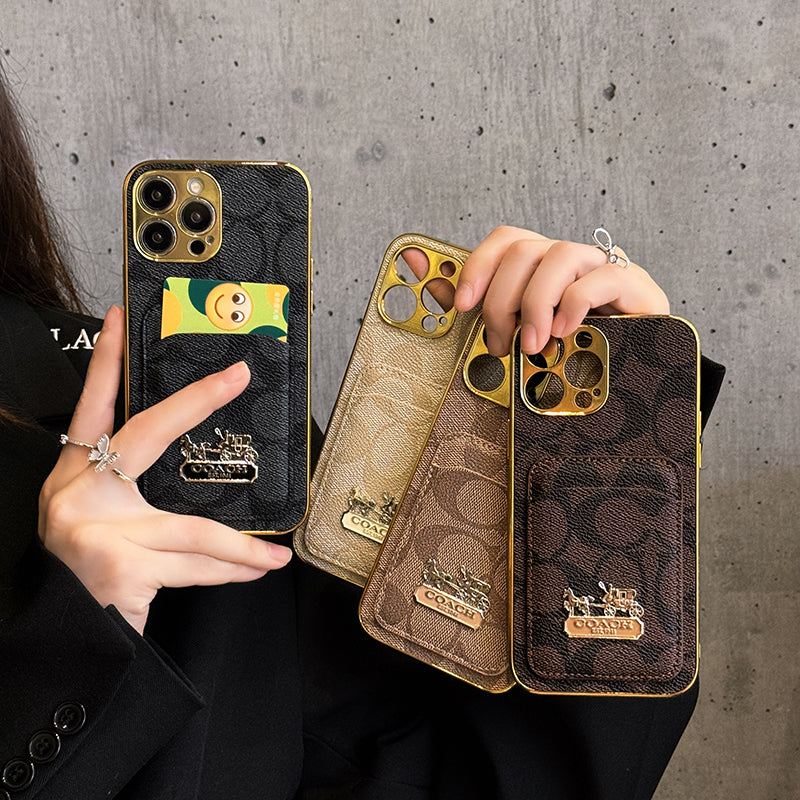 Coa Card Bag Leather iPhone Case - Iphonecasehouse