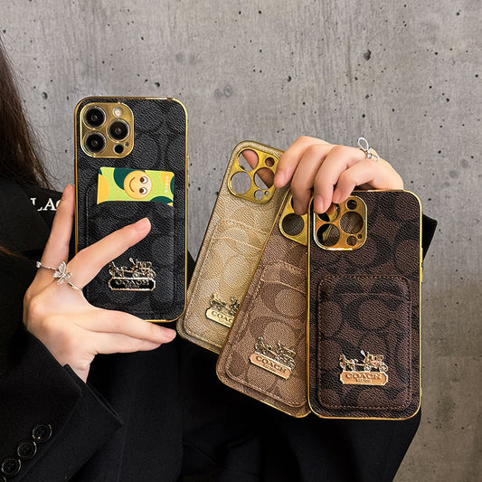 Coa Card Bag Leather iPhone Case - Iphonecasehouse
