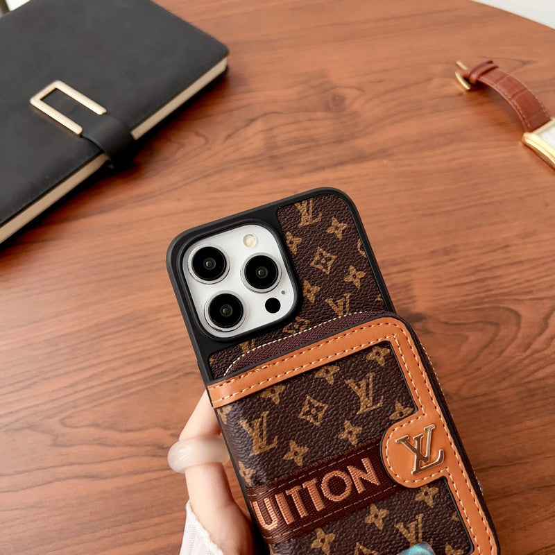 Lou GG Card Holder Chain iPhone Case - Iphonecasehouse